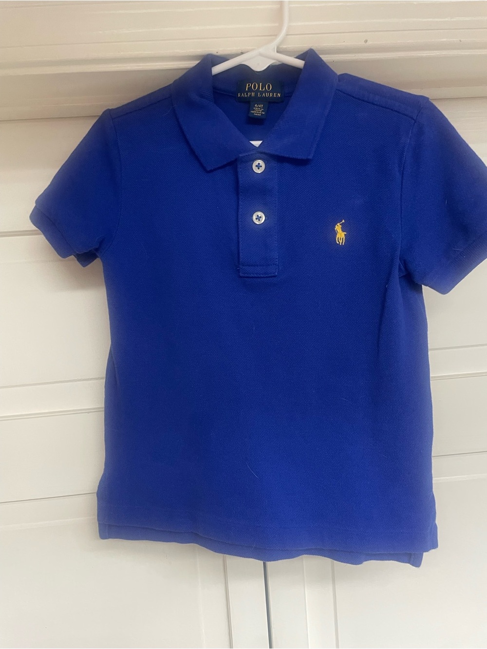 Polo by Ralph Lauren Boys Blue Polo with Yellow Pony